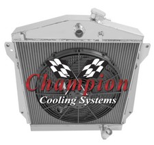 Er Champion 3 Row Radiator W 16 Fan For 1943 - 1948 Chevrolet Cars Cc4348 Er Champion 3 Row Radiator W 16 Fan For 1943 - 1948 Chevrolet Cars Cc4348