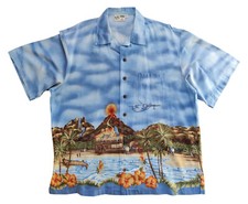 Koko Island Hawaiian Men's Shirt Button Up Short Sleeve XXL Vintage Made In USA