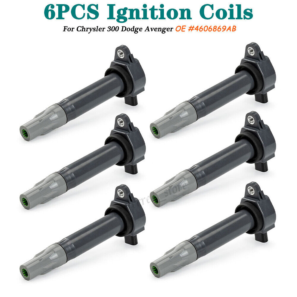 New 6-Pack Ignition Coil C1522 UF502 for 2006-2010 Chrysler Dodge 4.0L 2.7L 3.5L Engines