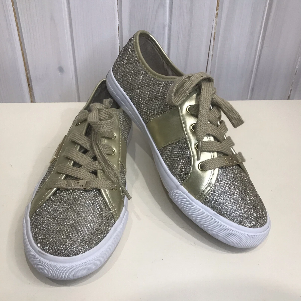 Guess Women gold sparkly sneakers Size 8.5M