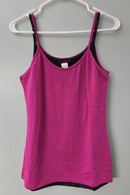 MARK Camisole Tank Top Bundle 2 Pack XL Pink & Black Shimmer