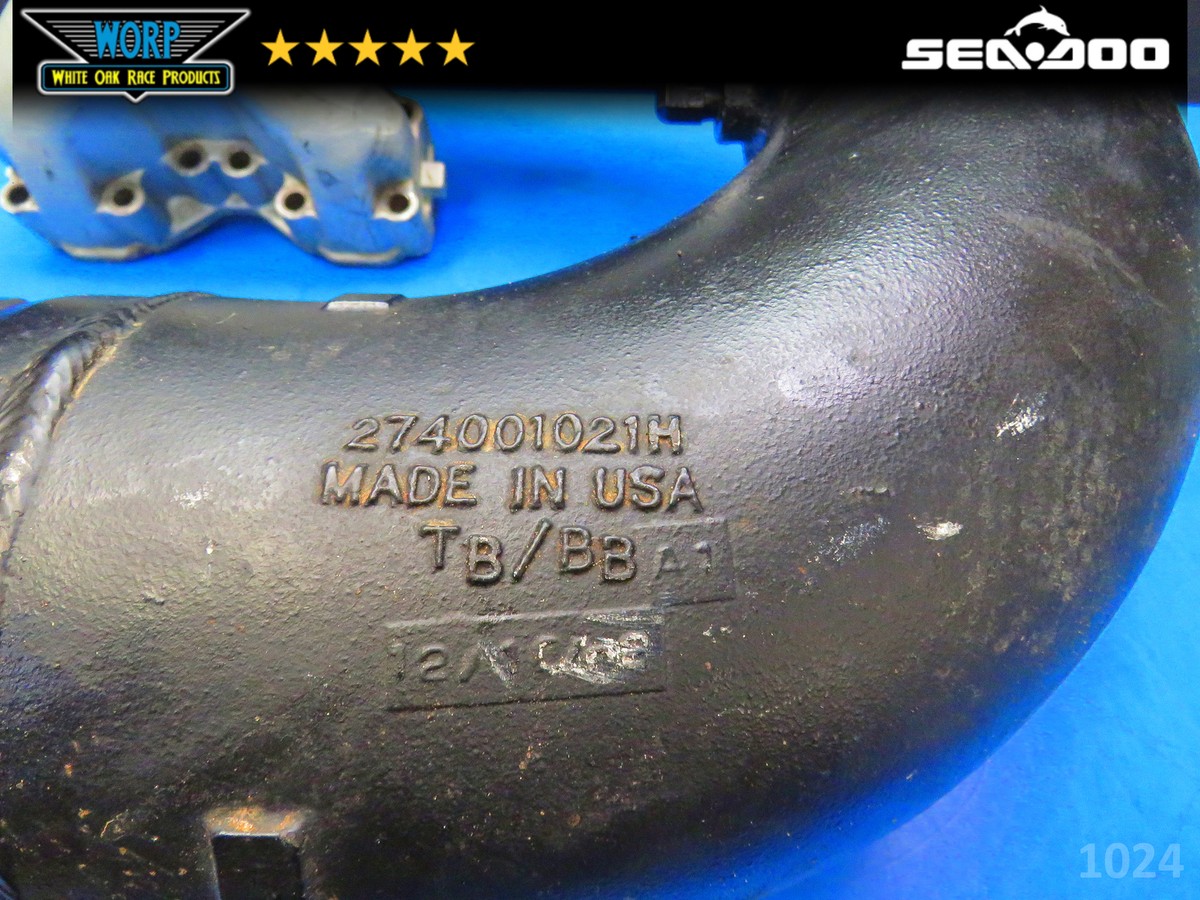 シードゥ GTI LE RFI 2003年モデル 純正 EXHAUST MANIFOLD (部品番号420979483) 中古 [S223-064] シードゥ GTI LE RFI 2003年モデル 純正 EXHAUST MANIFOLD (部品