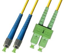 2M Singlemode Duplex Fiber Optic Cable 9/125 FC UPC SC APC Patch Cable Network