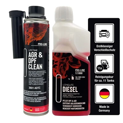 LIFETIME AGR & DPF Reinigungs-Kur für 11 Tanks | Diesel Additiv | 900ml