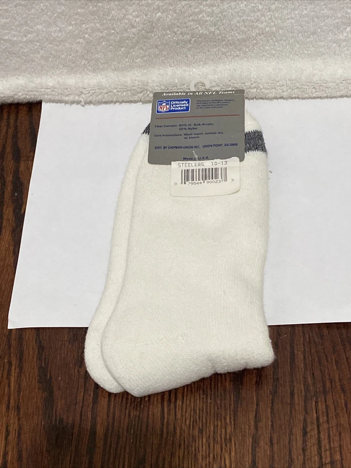 Calcetines de tubo vintage de los Steelers de la NFL NUEVOS CON ETIQUETAS SPORTSOX ENVÍO GRATUITO Foto 2 de 4