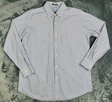 TOMMY HILFIGER Ithaca Size Large 16-1/2 34-35 Button Office Shirt