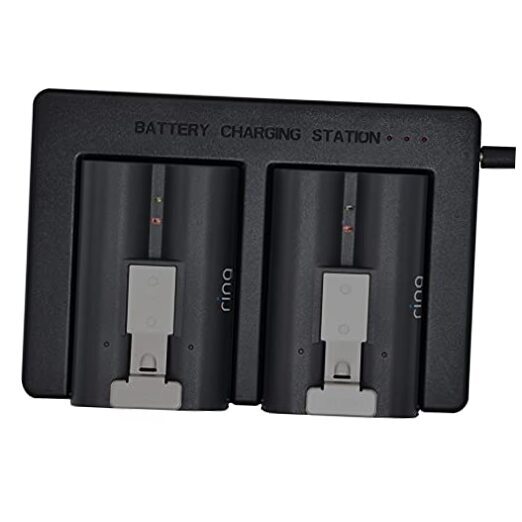Ring Battery Charger, Dual Port Ring Rechargeable Batteries Charger Station,