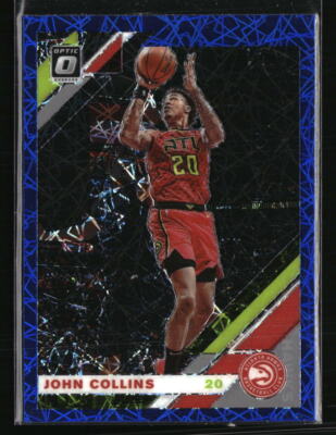 John Collins 2019-20 Donruss Optic Blue Velocity #22 Basketball Card
