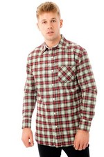 New Mens Flannel Brushed Cotton Check Shirts Long Sleeve Lumberjack Warm Work 