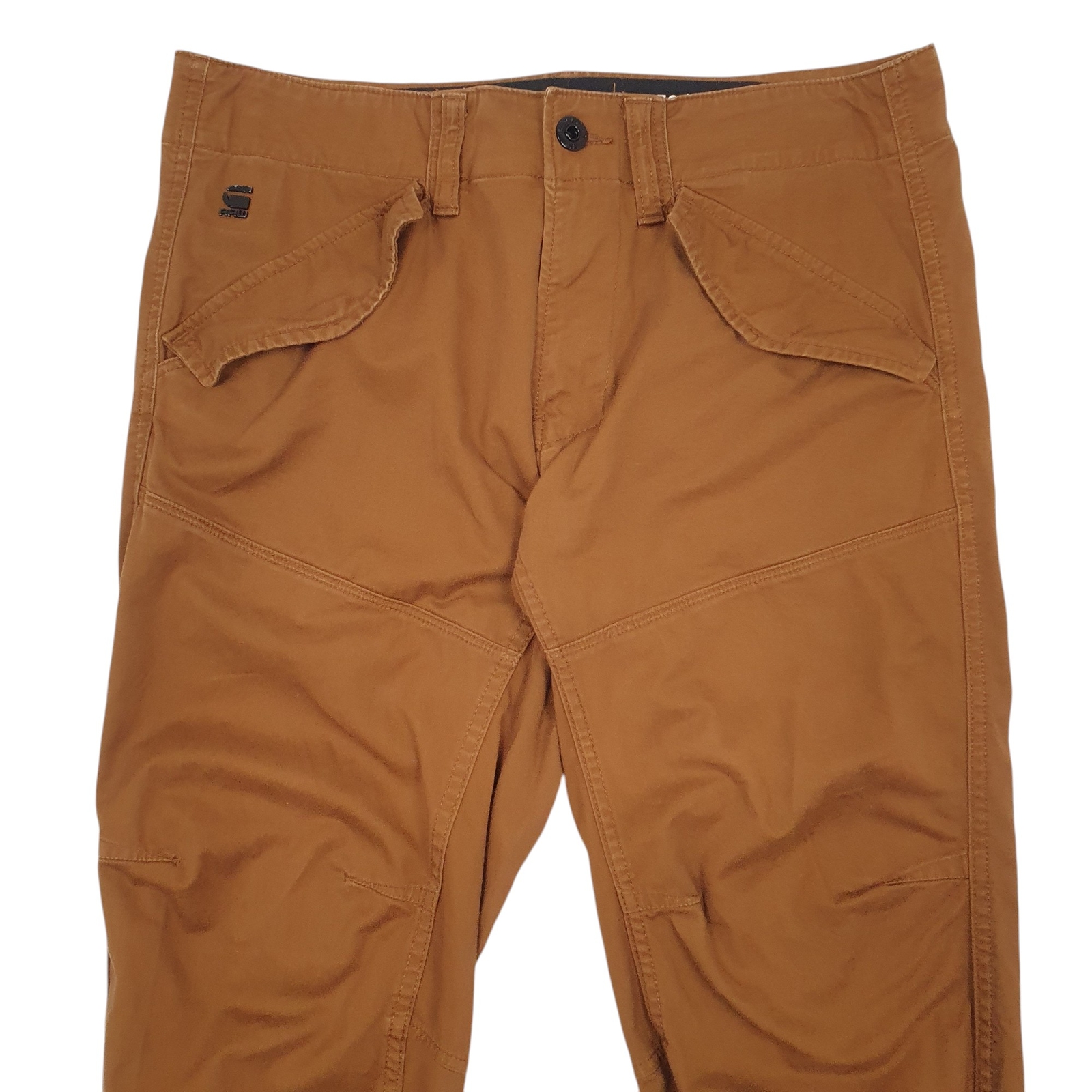 G-STAR Raw Chino Trousers Cotton Blend Brown Mens W32 L32 image 2