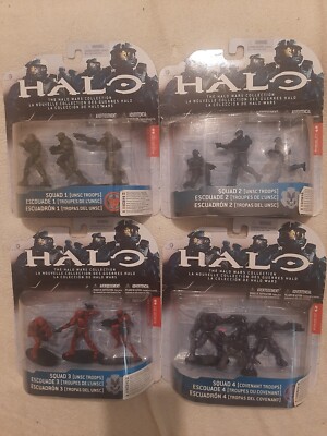 Rare New Sealed Complete Halo Wars Collection Mcfarlane Toys  Squad 1 2 3 And 4