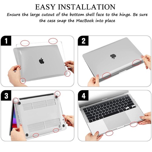 Funda Carcasa Pantalla y Teclado Para MacBook Pro 13.3" A2338 M2 M1 A2289 A2251 - Imagen 9 de 12