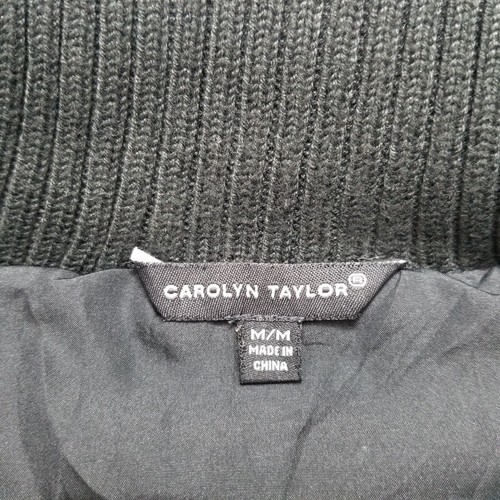 Carolyn Taylor Jacket Womens Medium Black Full Zip Pockets - Picture 6 of 10