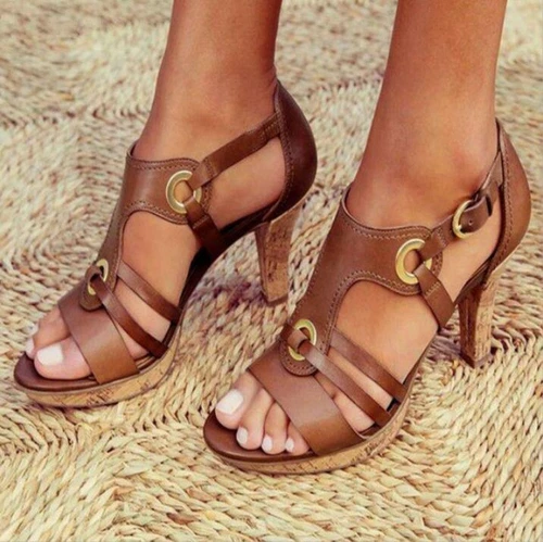 Neu Damen-Sandalen Damen Knöchelschnalle Bohemian Sommerschuhe Größe - Bild 4 von 18
