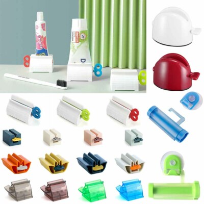 4X Toothpaste Dispenser Tube Squeezer Cream Extract Press Tube Roller Au 