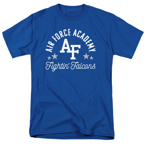U.S. Air Force Academy Adult T-Shirt Fightin' Falcons, Royal Blue, S-5XL