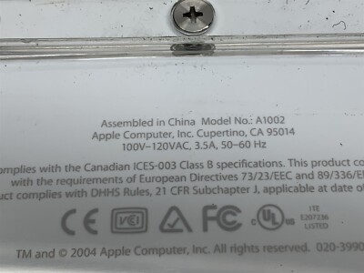 Apple eMac G4 A1002 PowerMac 6,4 1.25GHz PowerPC CPU 1GB RAM 40GB