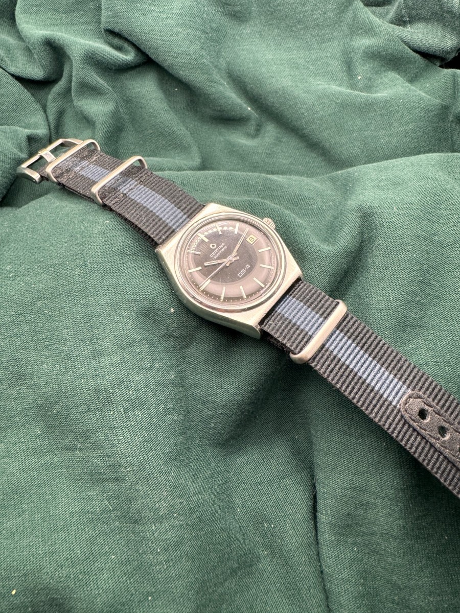 CERTINA DS-4 Vintage 37mm - Automatic Watch Black Dial