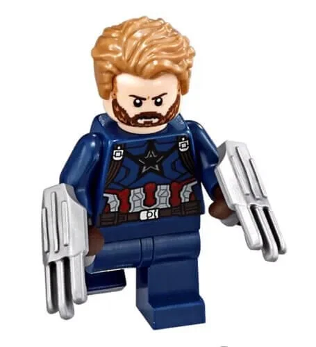 Lego Captain America Beard Marvel Super Heroes Avengers