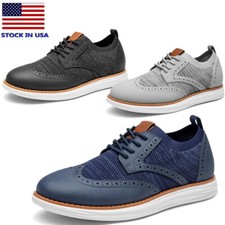 Men Oxfords Sneakers Casual Dress Lightweight Breathable Mesh Formal Shoes 8-13