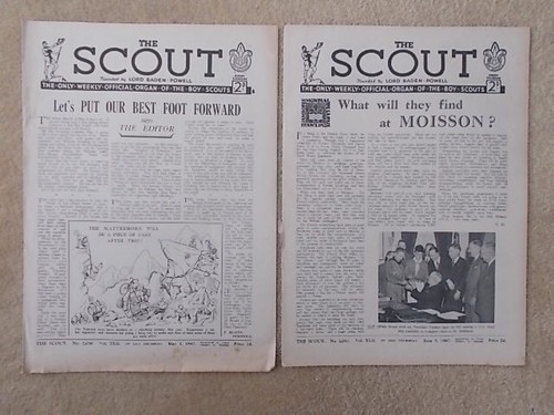 VINTAGE THE SCOUT MAGAZINE JOB LOT OF 10 FROM 1947 LORD BADEN-POWELL BOY SCOUTS - Foto 5 di 6