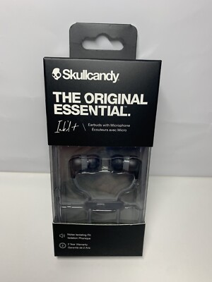 New Skullcandy Ink'd+ Wired In-Ear Headphones with Microphone Black