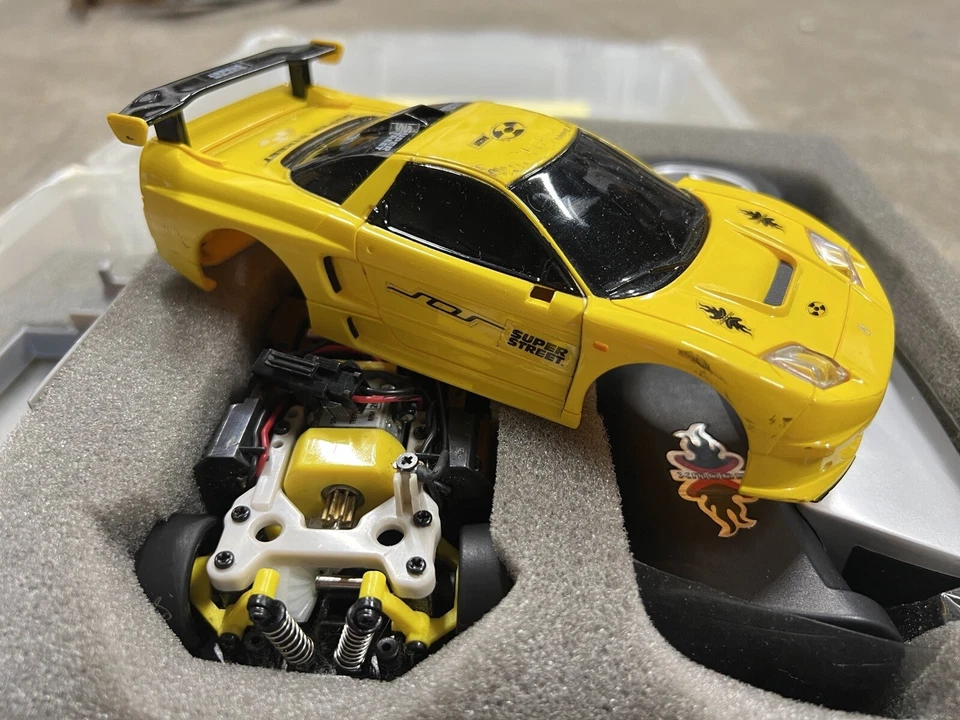 Vintage Xmods Acura Honda NSX Yellow RC Car Starter Kit - Image 2 of 4
