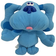 VTG 1997 BLUES CLUES Sing Along Blue 12 inch Plush Sings Barks Talks Viacom TYCO