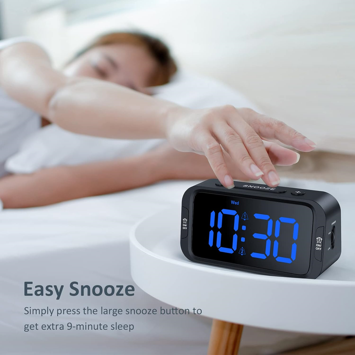 Odokee Digital Dual Alarm Clock for Bedroom, Easy to Set, 0100 Dimmer, USB 5 eBay