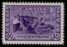 CANADA GVI SG387, 50c violet, M MINT. Cat £26.