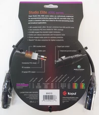 Kopul Studio M4010 Elite 4000 Series Neutrik XLR M to XLR F Microphone Cable 10'