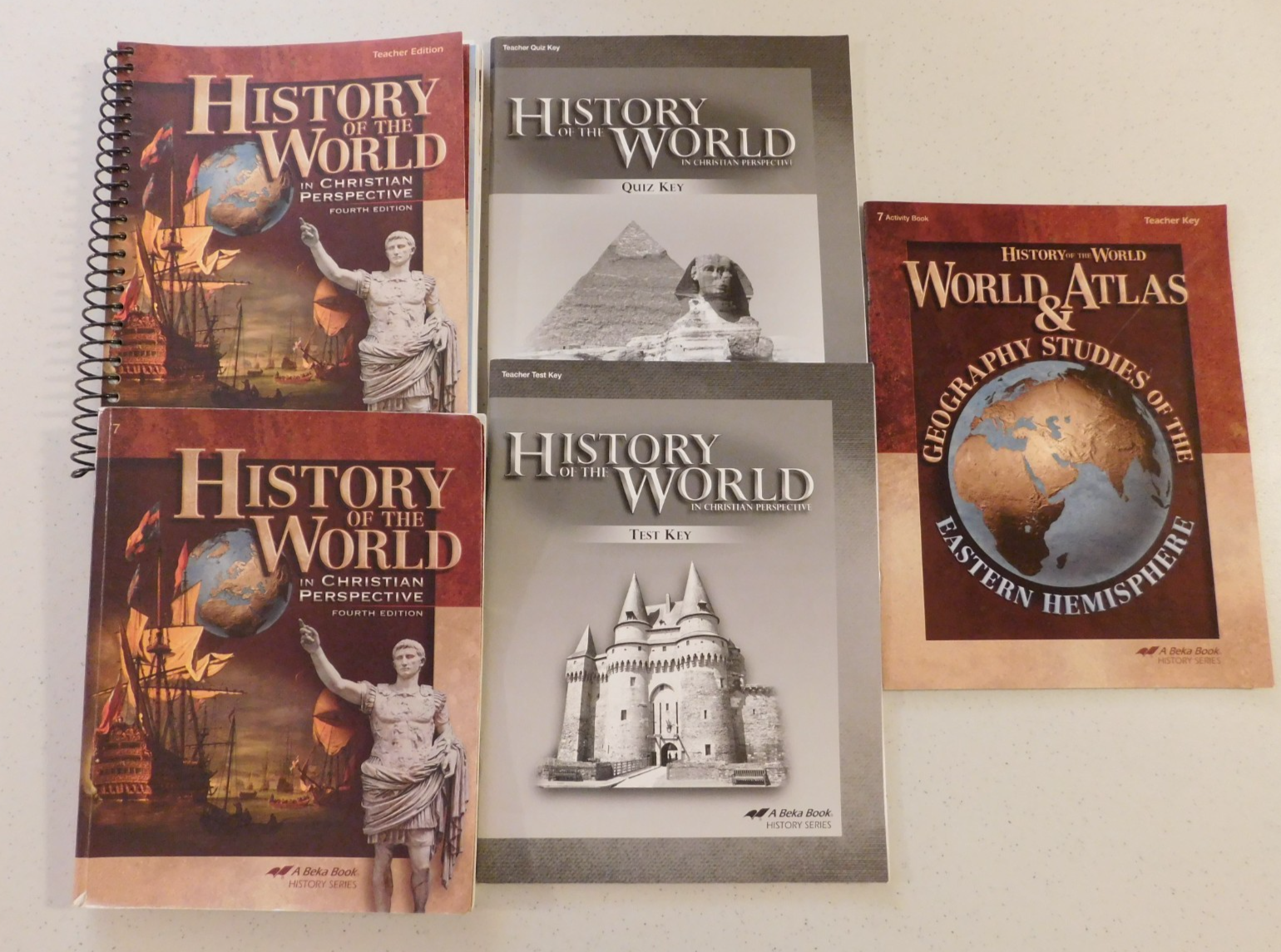HOMESCHOOL A Beka Grade 7 History Of The World & Geography (4th & 5th ...