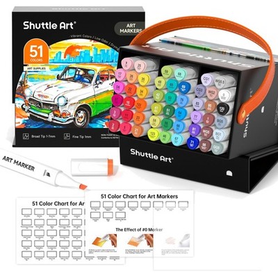Alkohol Marker, 50 buntes Permanent Marker doppelseitiges Alkohol Markers Sti...