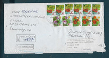 UKRAINE ✱  REGISTERED COVER - Khmelnytskyi (Хмельницький) to KIEL Germany [5005]