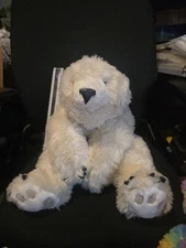 Vintage Ditz Designs Polar Bear 27” Weighted Stuffed Plush The Hen House