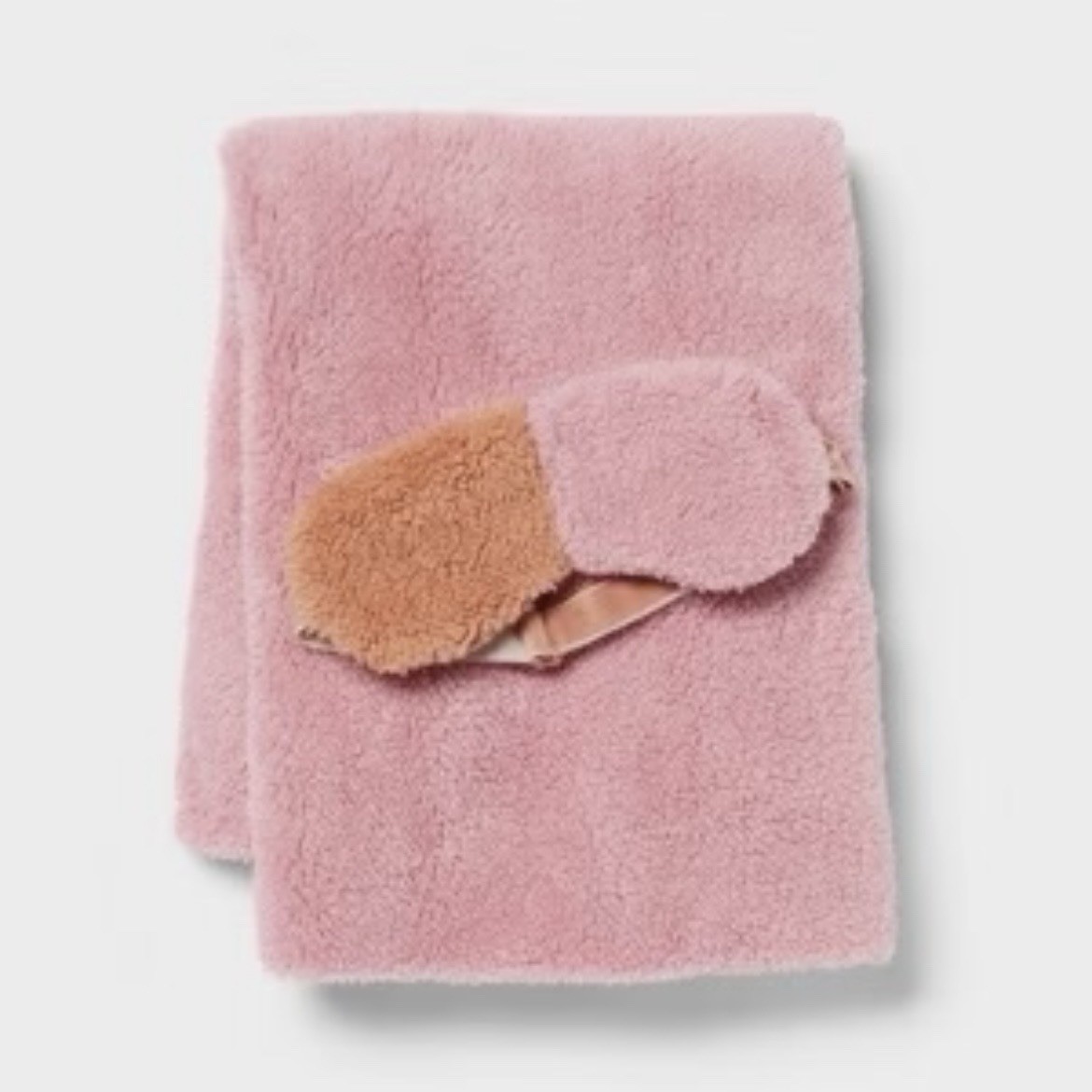 Room Essentials Pillowcase & Sleep Mask Set Pink