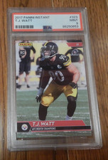 2017 Panini Instant TJ Watt RC Rookie #323 PSA 9 Mint Steelers - SP /75 Badgers