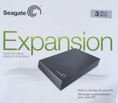 Seagate Expansion Desktop External HDD 3TB USB 3.0 STBV3000100 Black