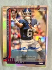 Jaxson Dart 2025 Topps Chrome Refractor ON CARD AUTO 99/499 Giants! 🔥🔥
