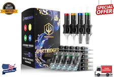 Tattoo cartridge needles assorted mixed size #12 round liner 50PCS