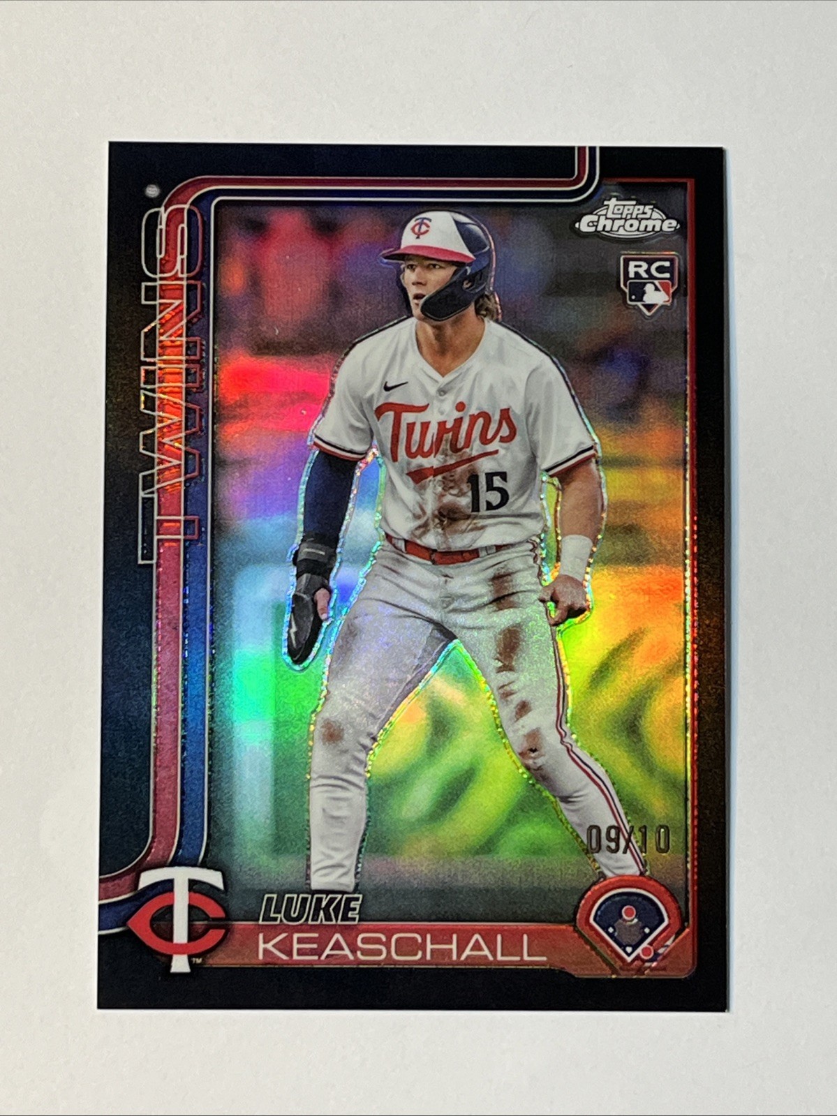 Luke Keaschall Rookie RC /10 Black Refractor 2025 Topps Chrome Update #USC106