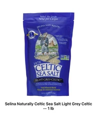 Selina Naturally Celtic Sea Salt Light Grey Vital Mineral Blend 1 lb NEW