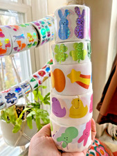 Retro Holiday Stickers Off The Roll: Spring E...