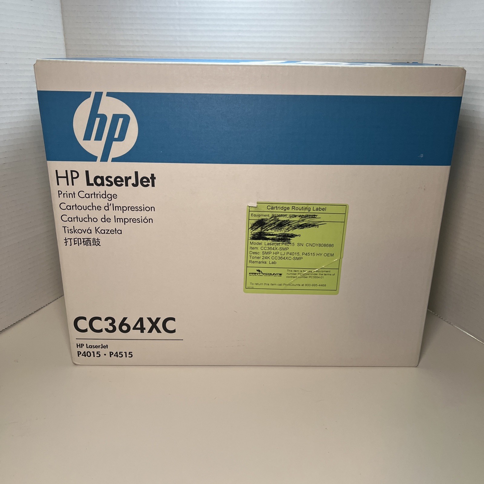 HP 64X High Yield Black LaserJet Cartridge - New Sealed for P4015 P4515 Printers-image