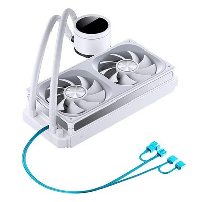 JONSBO TH-240 240mm AIO CPU Liquid Cooler Digital Display ARGB Intel/AMD White