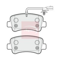 Apec Vauxhall Movano Mk II B 2010 BremsbeläGe Hinten Bremse (R90) PAD1781