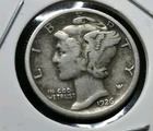 KEY DATE 1926 S Mercury 90% Silver Dime Extremely Fine