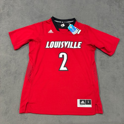 #ad Authentic Adidas Louisville Cardinals #2 Jersey Basketball Jersey Men#x27;s Size S $36.68