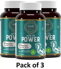 100% Puras Shilajit Power 16 Hierbas Extremadamente Potentes, Alto Rendimiento (Pack de 3)