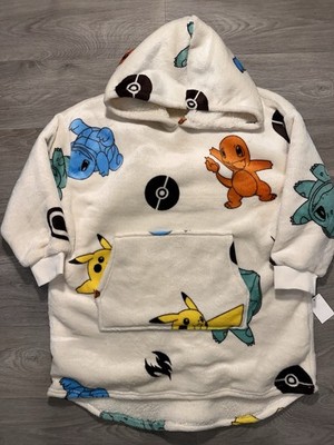 Pokémon Blanket Hoodie Kanto starters Size Small